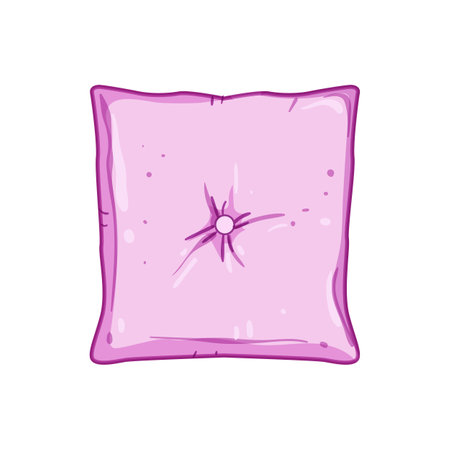 comfort throw pillows cartoon vector illustrationのイラスト素材