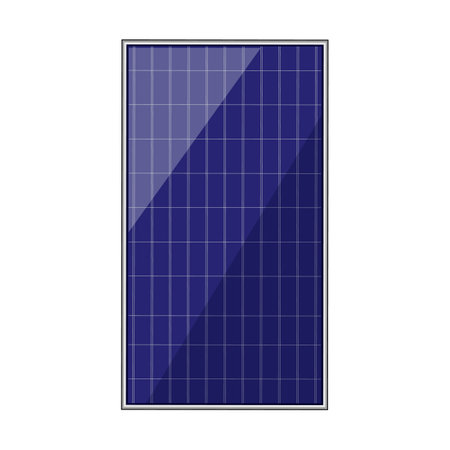 renewable solar panels cartoon vector illustrationのイラスト素材