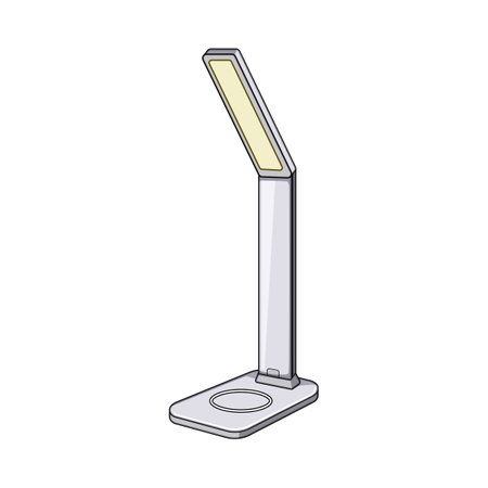 adjustable charging lamp wireless cartoon vector illustrationのイラスト素材