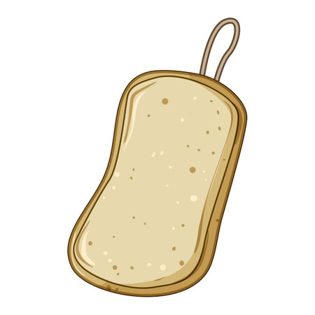 natural biodegradable kitchen sponge cartoon vector illustrationのイラスト素材