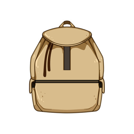 gearbag backpack cartoon vector illustrationのイラスト素材