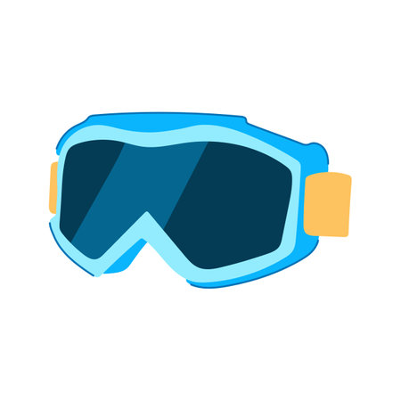 ing googles ski cartoon vector illustrationのイラスト素材