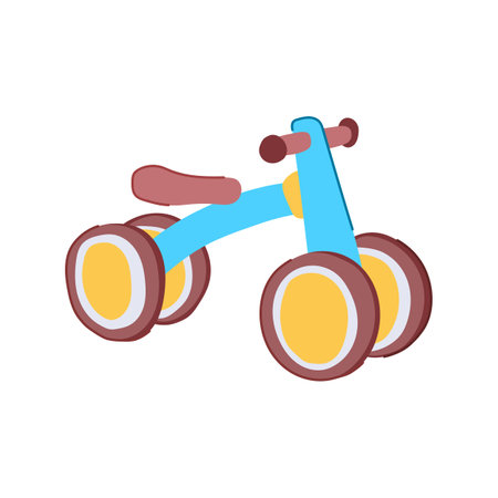 jeep ride on toy cartoon vector illustrationのイラスト素材