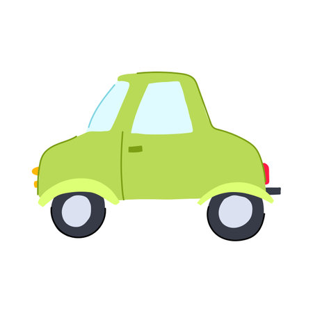 speed toy car cartoon vector illustrationのイラスト素材