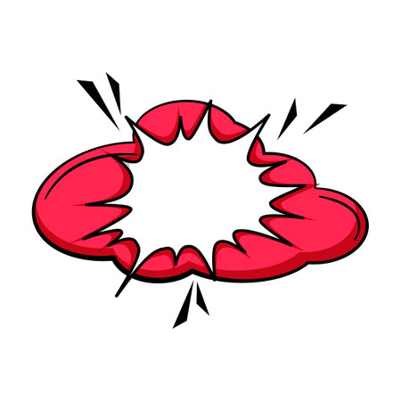 dialogue comic speech bubble cartoon vector illustrationのイラスト素材