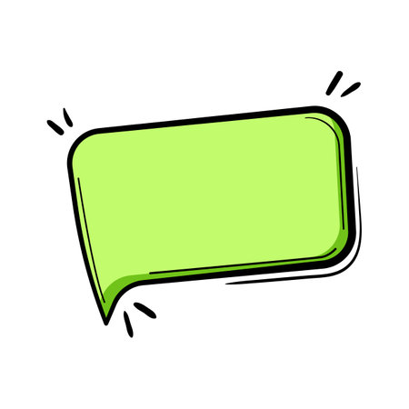 whisper comic speech bubble cartoon vector illustrationのイラスト素材