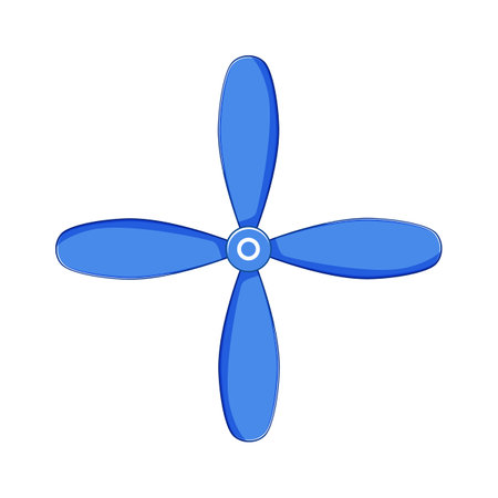 noise cooling fan cartoon vector illustrationのイラスト素材
