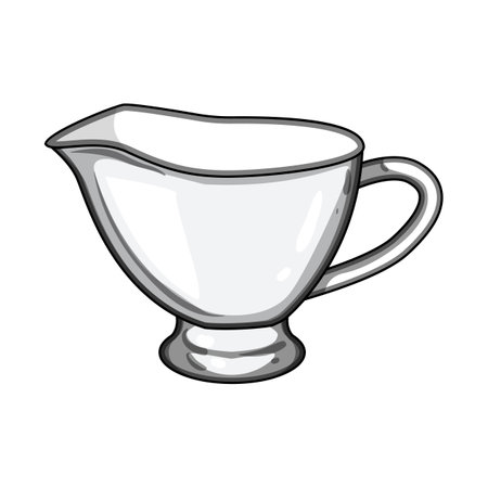 organizer sauce dipping bowl cartoon vector illustrationのイラスト素材