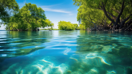 breeze clear blue waterの素材