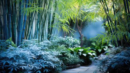 plants blue bambooの素材