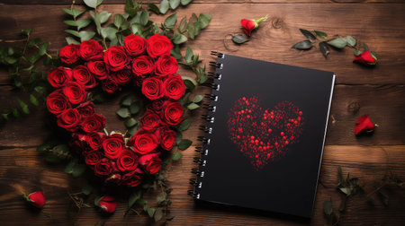 rustic black spiral notebookの素材