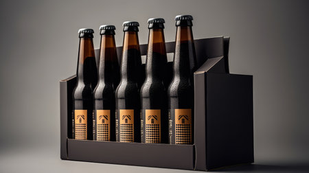 modern beer bottle packageの素材