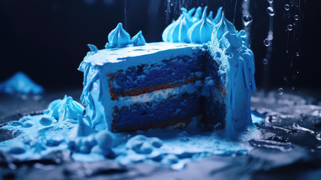 texture blue smearの素材