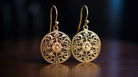 earrings antique goldの素材