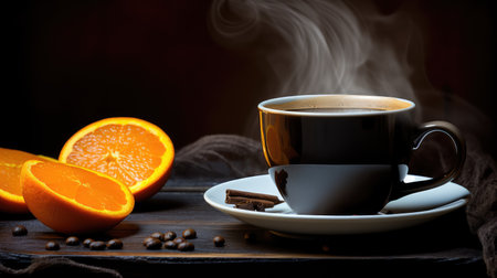 citrus coffee orangeの素材