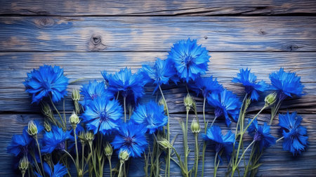 corns blue flower backgroundの素材