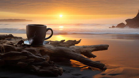 ocean coffee beachの素材