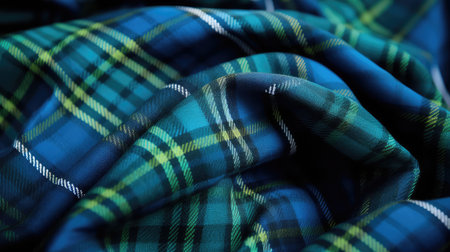 design blue green tartanの素材