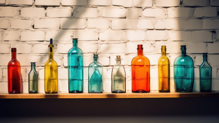 vintage bottles still lifeの素材