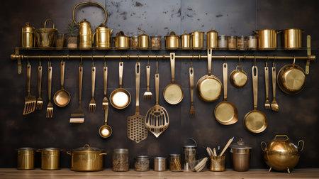 gleaming brass metalの素材