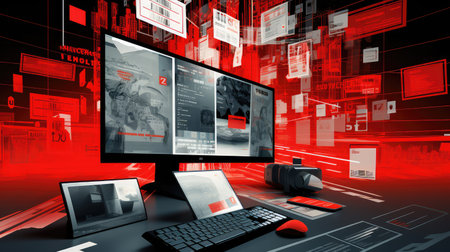 monochrome drawing black and whiteの素材