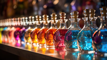 shelf liqueur bottlesの素材