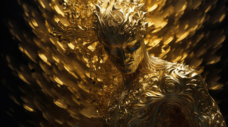 patterns gold strokesの素材