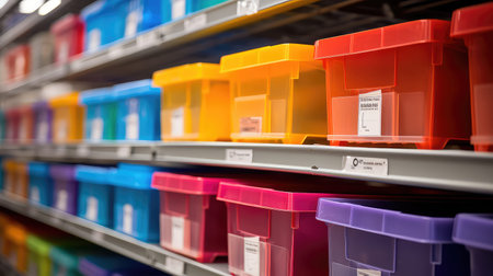 shelving inventory boxesの素材