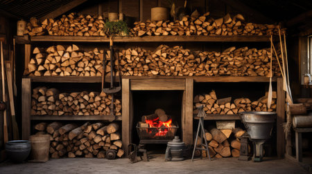 hard fire woodの素材