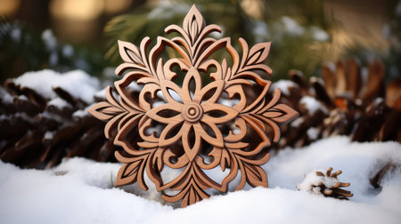 ornament holiday wood textureの素材