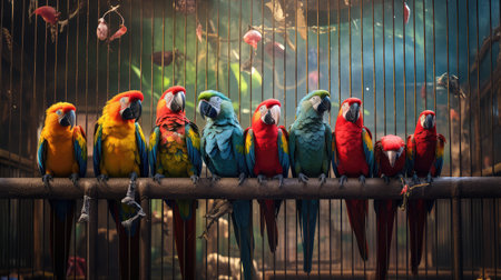 feathers metal cageの素材