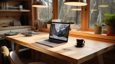 notebook light wood table topの素材