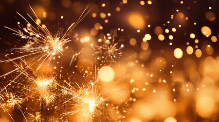 colors gold fireworks backgroundの素材