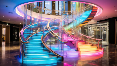 led glass staircaseの素材