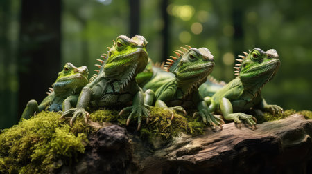 basking green basiliskの素材