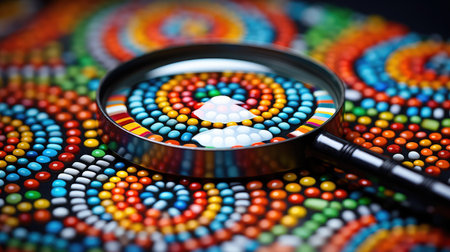 design magnifying glass outlineの素材