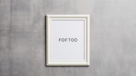 frame empty wall mock upの素材