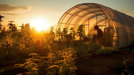 agriculture hoop houseの素材