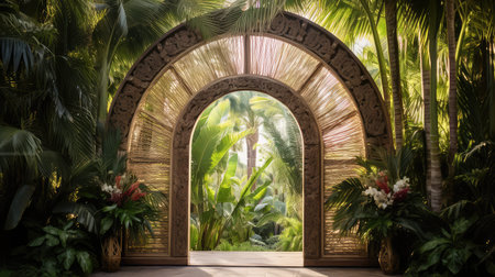 entrance double door archの素材