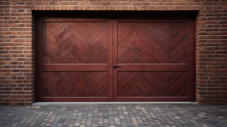 frame garage door brickの素材