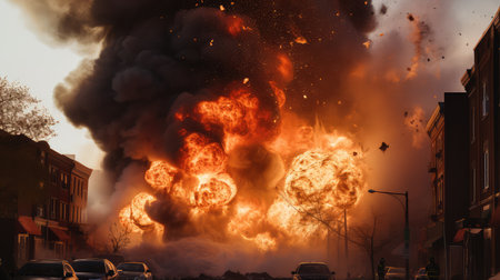 debris huge fireの素材