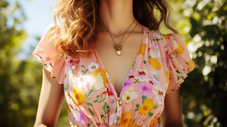 vibrant spring printの素材