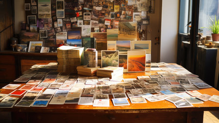 s post card tableの素材