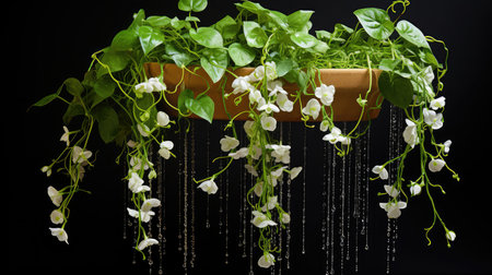 spray watering house plantsの素材