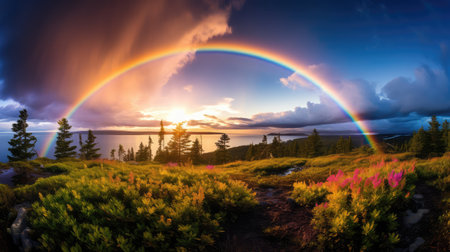 clouds plants rainの素材