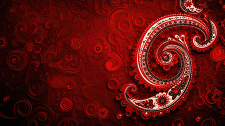 screen red paisley backgroundの素材