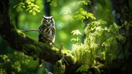 leafy owl treeの素材