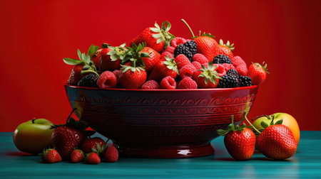 ceramic red bowlの素材