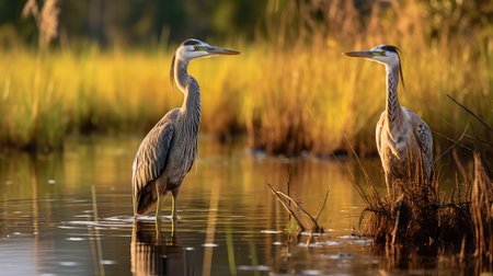 wetland water fowlの素材