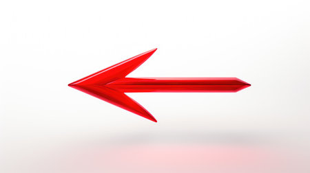 vibrant red arrow transparentの素材